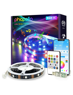 Tiras LED Inteligentes RGB Phopollo 5m Control APP Bluetooth