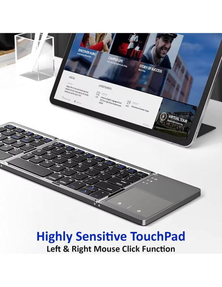 Teclado Inalámbrico Plegable Tek Styz con Touchpad 48h Uso