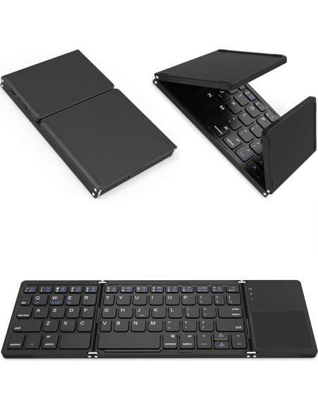 Teclado Inalámbrico Plegable Tek Styz con Touchpad 48h Uso