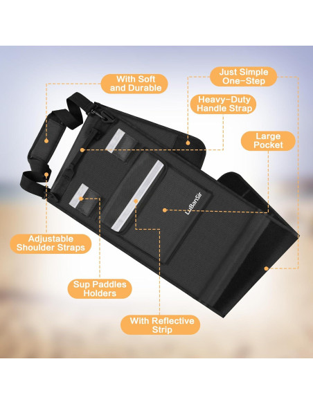 Bolsa de Surf LuBanSir 2 en 1 para Tablas de 152 a 213 cm