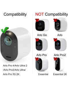 Cargador Solar Uogw para Arlo Pro 3/4/5S 2K - Impermeable 2