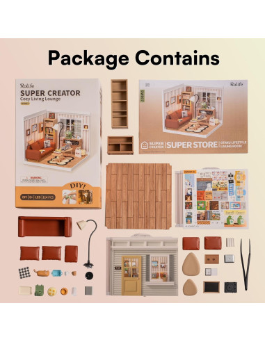 Bloques de Construcción LED Rolife 1:24 para Adultos