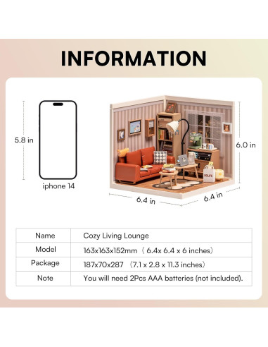 Bloques de Construcción LED Rolife 1:24 para Adultos