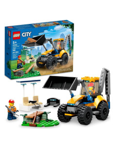 LEGO City Excavadora de Construcción 60385 Juguete 148 Piezas
