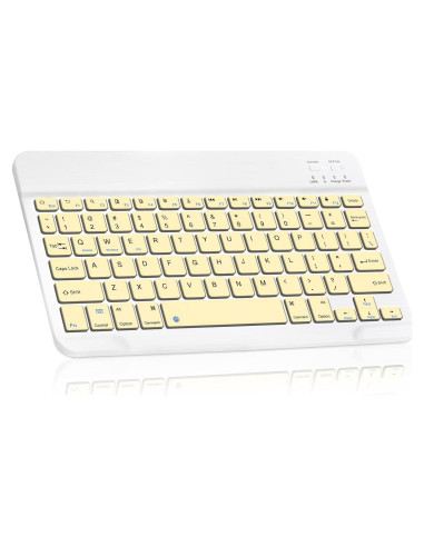 Teclado Bluetooth UrbanX KB030 Amarillo Delgado 0.14 kg