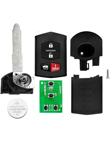 Control Remoto Llave Mazda 2006-2015 4 Botones Keylessbest