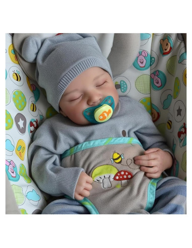 Muñeca de Bebé Renacida JIZHI 43 cm Realista con Accesorios