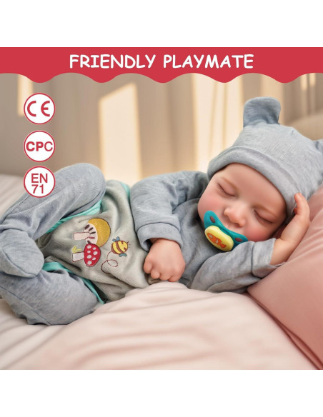 Muñeca de Bebé Renacida JIZHI 43 cm Realista con Accesorios