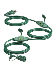 Cable de Extensión Exterior Dewenwils 7.62m 3 Enchufes Seguridad