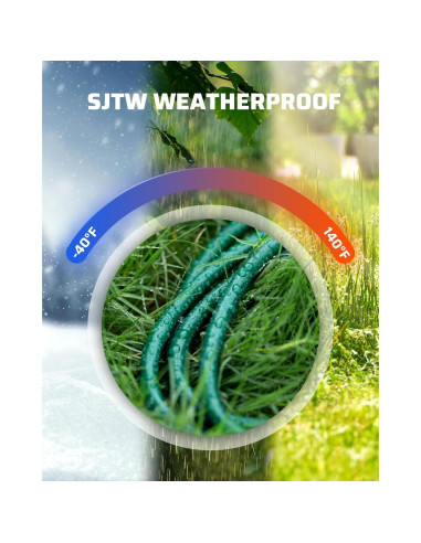 Cable de Extensión Exterior Dewenwils 7.62m 3 Enchufes Seguridad