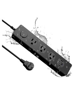 Toma de Corriente Exterior IPX9 SOLL 1.58m 3 Salidas USB-C