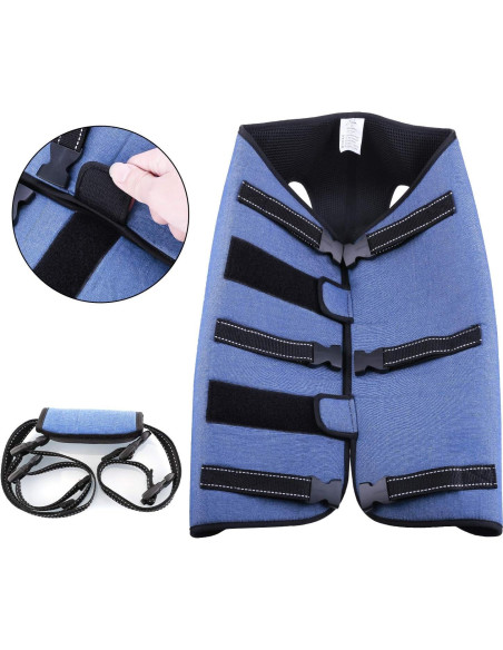 Arnés de Elevación para Perros Hanfu Ajustable Azul L