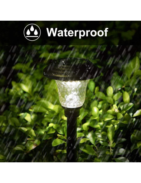 Luces Solares de Camino Beau Jardin 8 Piezas LED Multicolor