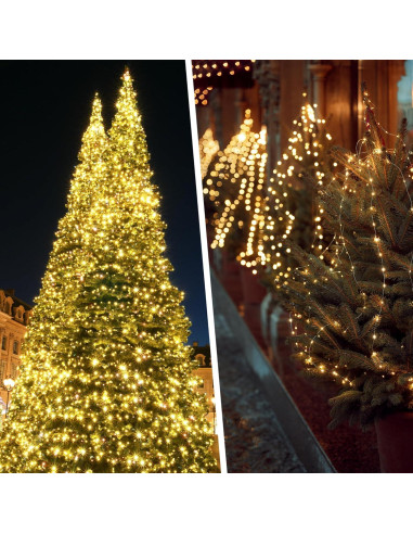 Cadena de Luces Solares 200 LED Selarlyt 22m Blanco Cálido