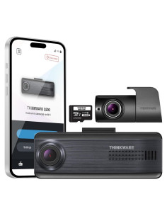 Cámara de Tablero THINKWARE Q200 2CH 2K y 1080P WiFi