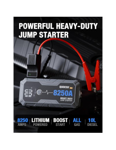 Arrancador de Batería QUOESD H8 8250A 12V 1.27kg 2