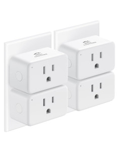 EIGHTREE Enchufe Inteligente WiFi Paquete de 4 Control Remoto
