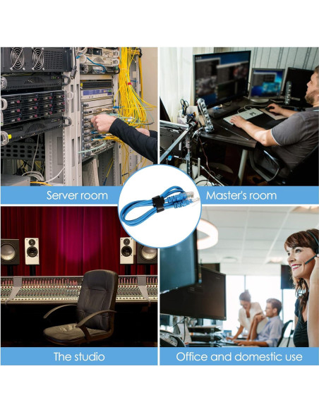 120 Bridas Reutilizables Mvyc 15,24 cm Organizador de Cables