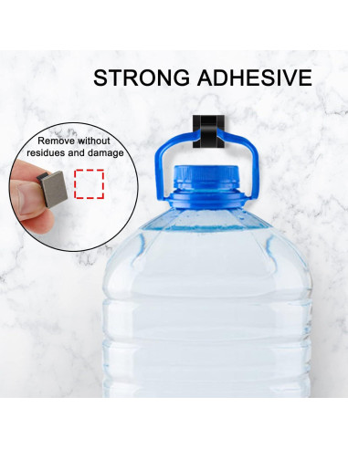 100 Clips de Cable Adhesivos Suoundey para Oficina y Hogar