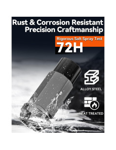 Tuercas de Llantas YIZBAP M12x1.5 50mm 20 Piezas Negras 2