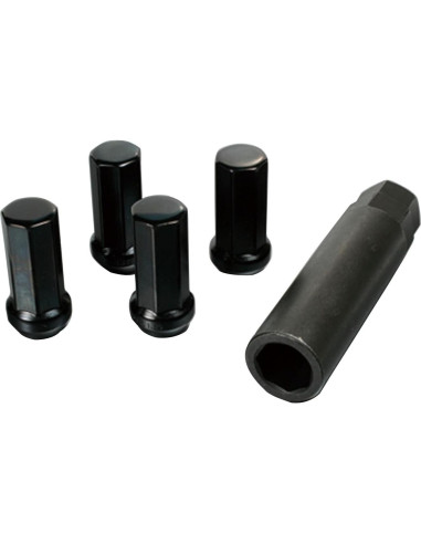 Tuerca de Llanta Kics WHPF3BL42 Heptágono Negra 42mm