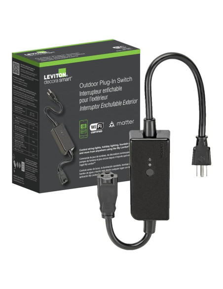 Enchufe Inteligente Wi-Fi Exterior Leviton D215O, Resistente