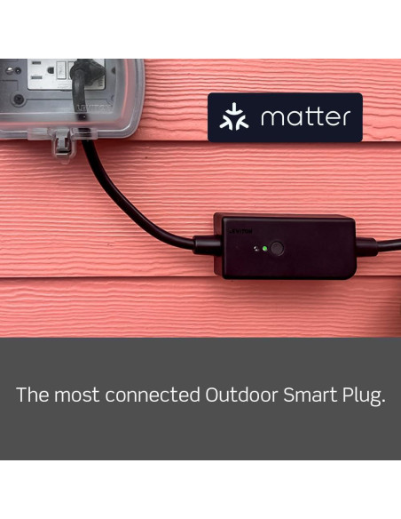 Enchufe Inteligente Wi-Fi Exterior Leviton D215O, Resistente