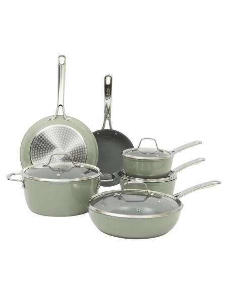 Juego de Utensilios de Cocina 10 Piezas Sur La Table Verde