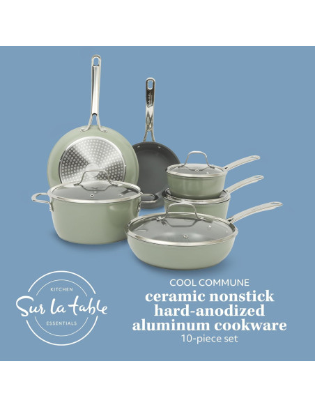 Juego de Utensilios de Cocina 10 Piezas Sur La Table Verde