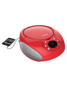 BoomBox Portátil Proscan PRCD261 Rojo con Radio AM/FM