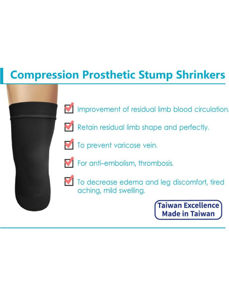 Reductor de muñón JianiMed XL 40 cm compresión negra