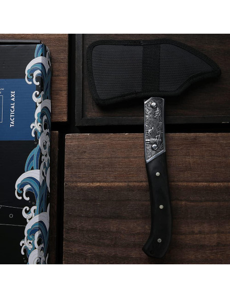 Hacha de Camping FU-GLBY Retro 30.48 cm Mango Madera