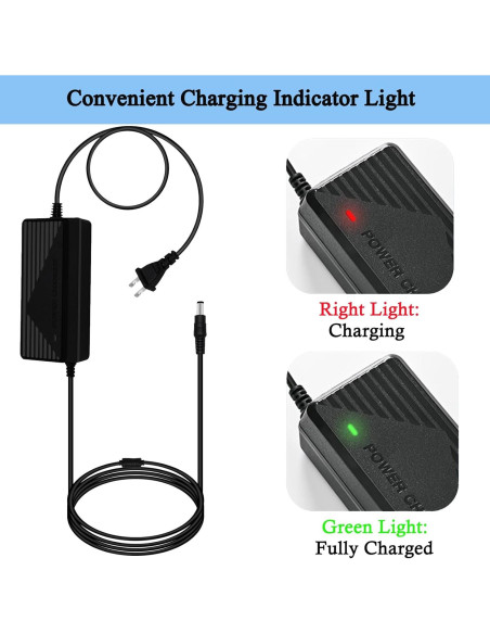 Cargador Rápido 42V 2A Universal para Scooter Eléctrico