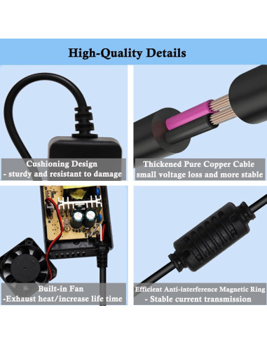 Cargador Rápido 42V 2A Universal para Scooter Eléctrico