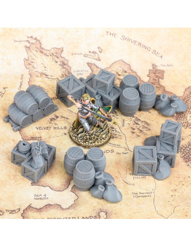 Pilas de Carga Miniatura AUSPDICE para D&D y Wargames