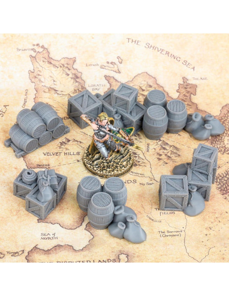 Pilas de Carga Miniatura AUSPDICE para D&D y Wargames