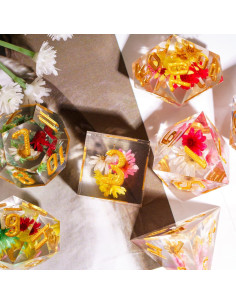 Conjunto de Dados DND Cusdie 7 Poliedros Star Flower 2