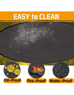 Alfombrilla de Fuego Brinman 100 cm Antideslizante y Resistente 2