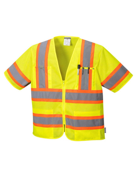 Chaleco Portwest Augusta Hi-Vis Amarillo Grande Reflectante