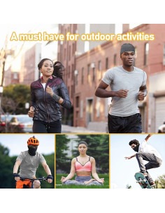 Gaiter de Cuello TICONN Negro Transpirable para Verano 2