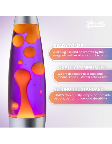 Lámpara Líquida Jambo 40 cm USB Apagado Automático