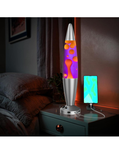 Lámpara Líquida Jambo 40 cm USB Apagado Automático