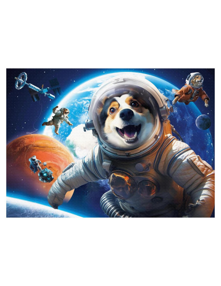 Rompecabezas 1000 Piezas Nattork Perro Astronauta 70x50 cm