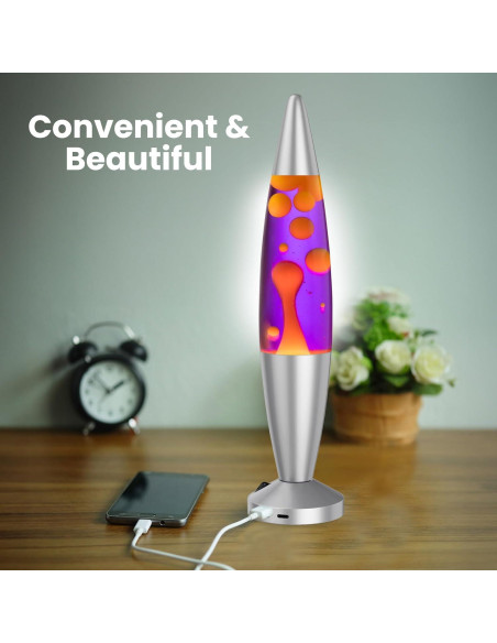 Lámpara Líquida Jambo 40 cm USB Apagado Automático