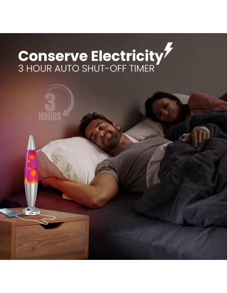 Lámpara Líquida Jambo 40 cm USB Apagado Automático