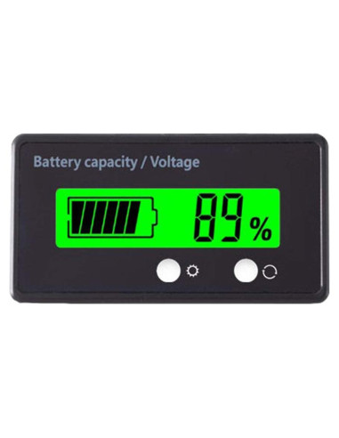 Medidor de Voltaje 12V-84V Teseas con Pantalla LCD Verde