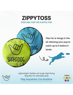 Disco Volador Interactivo Shaka ZippyToss 23 cm Multicolor 2