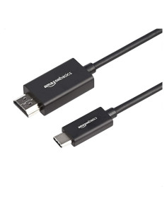 Adaptador USB-C a HDMI Amazon Basics 1.83m 4K 60Hz Negro