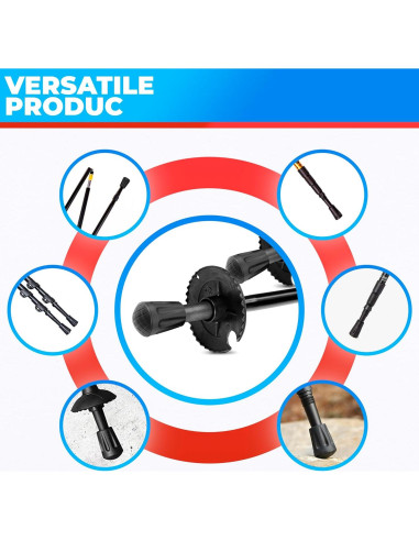 6 Puntas de Goma para Bastones de Senderismo SIMAX SMX-12