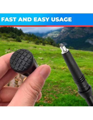 6 Puntas de Goma para Bastones de Senderismo SIMAX SMX-12